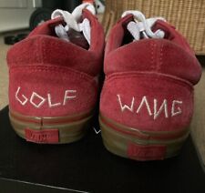 Extremely rare 2012 red syndicate golf wang vans size uk 8.5