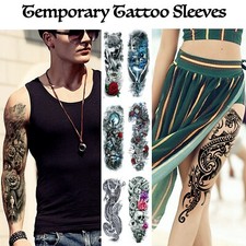 Temporary Tattoo Sleeves - Full Arm Sleeve Waterproof Body Art