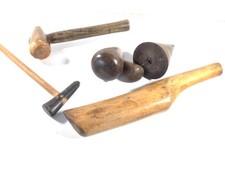 Plumbers vintage lead dressing tools.