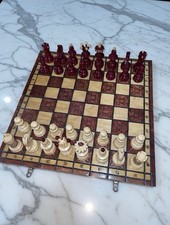Handmade Wood Chess Piece Set