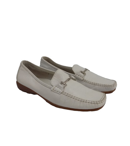 White leather loafers pierre - white,