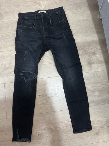 Zara man faded black slim - man,