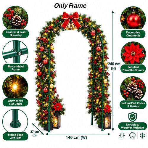 Christmas garden arch - 2.4m,