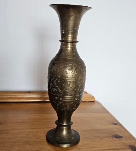 Vintage indian brass trumpet - brass,