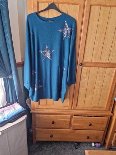 Women yours teal - teal, embellished