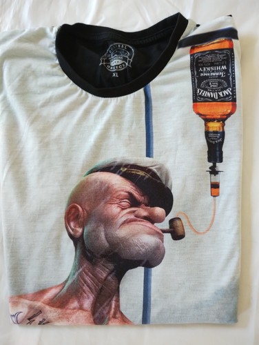 Popeye jack daniels shirt - popeye,