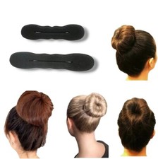 2 French Twist Hair Donut Bun Hair Styling Tool Form Bun Maker Large & Small set