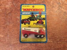 Matchbox superfast 63 Freeway Gas Tanker, Carded, Old Store Stock
