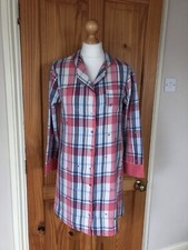 White Stuff Brush Cotton Button Front Nighty Nightshirt - Size 8