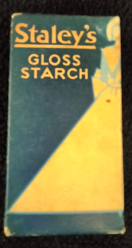 Staley laundry starch sample - staley's,