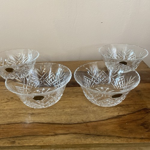 Set four vintage cristal - of,