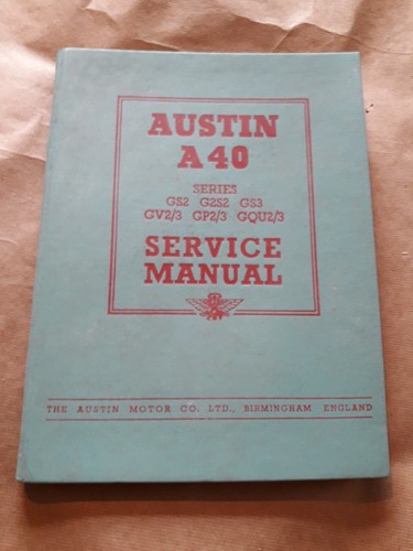 Austin a40 service manual - austin,