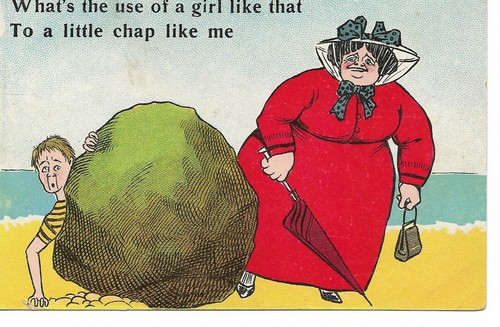 Edwardian seaside comic - seaside,