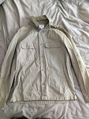 Men green cotton twill - h&m,
