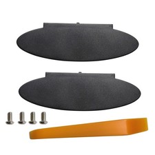 2pcs Black Sun Visor Mirror