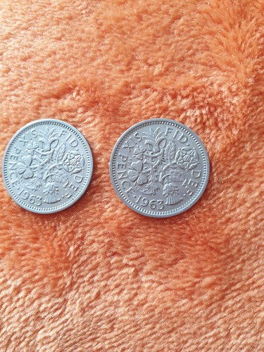 Sixpence coin 1963 - coin, in