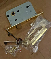 ERA 473-31 2.5 in 64mm 3 Lever Sashlock Brass Effect Mortice Door Lock -See Pic