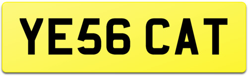 Ye56 cat car reg - ye56, number