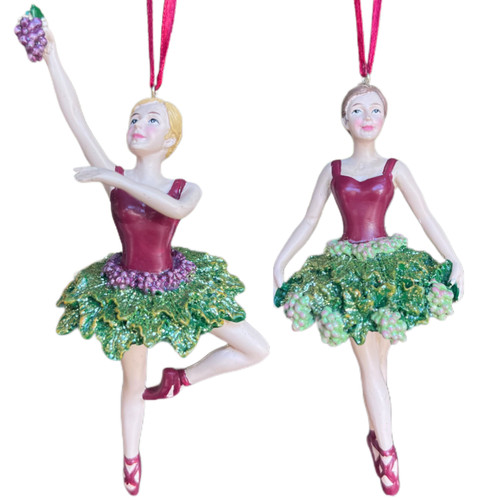 Kurt adler wine ballerinas - kurt,