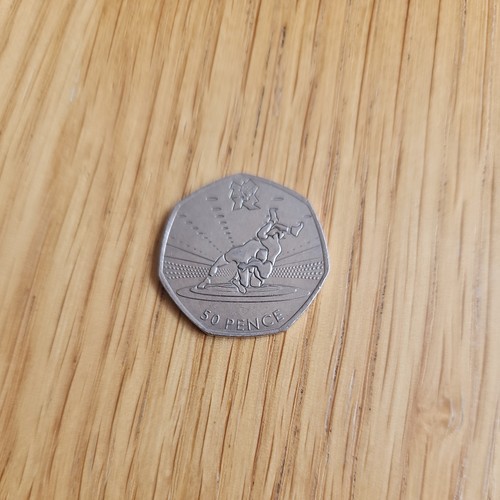Olympic wrestling 50p - olympic,