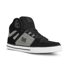 DC Pure High Top WC Skate Shoes - Black/Battleship/Armour