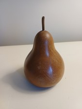 Decorative Myrtle Wood Carved Pear Fruit Interiors Home Decor Minimalist 