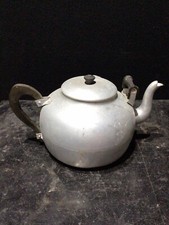 Vintage Swan Brand Made In England Aluminium Stove Top 8 Pint Teapot Kettle