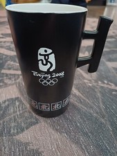 Beijing 2008 Olympics Black Tall Mug Cup Sports Memorabilia 