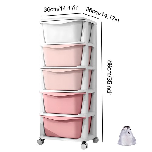 5tier plastic storage drawers - plastic,