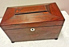 Antique Rosewood Tea Caddy