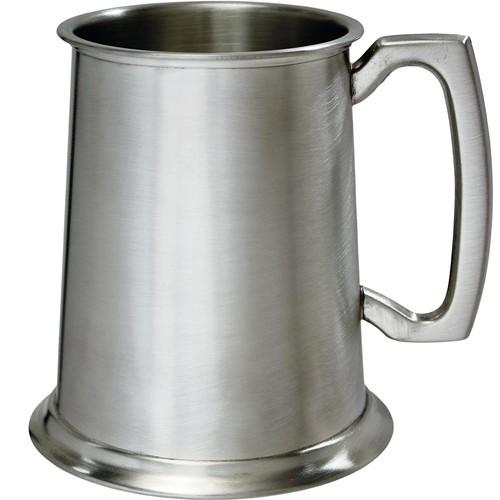 Pewter tankard pint plain - 1,