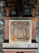 Vintage House Of Commons Library Stamp Printing Block