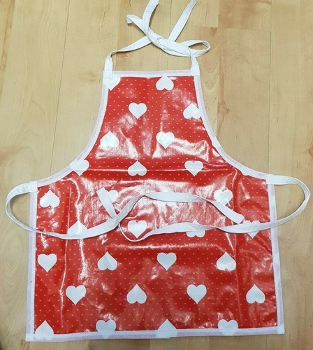 Heart laminated childs apron - heart,