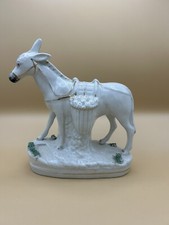 Staffordshire antique donkey - staffordshire,