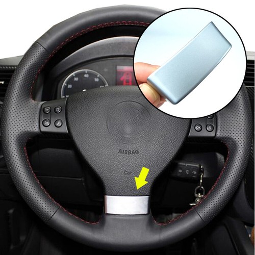 Chrome steering wheel emblem - chrome,