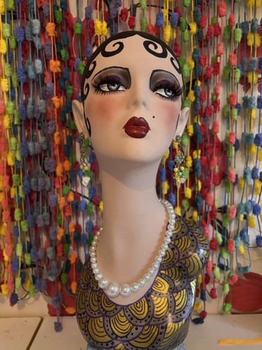 Hand painted mannequin head - mannequin,