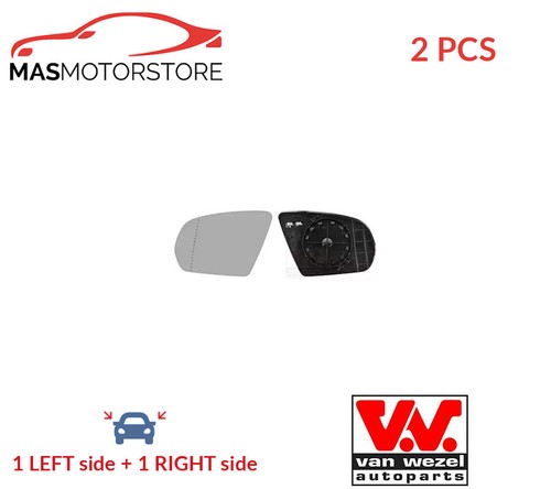 Rear view mirror glass - view, pair