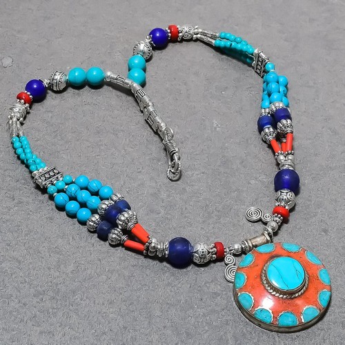 Tibetan turquoise coral lapis - coral,