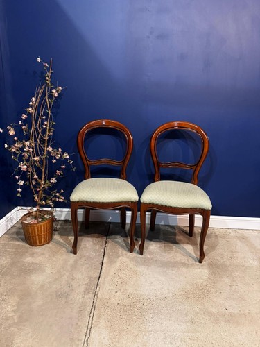 Vintage balloon backed dining - backed,