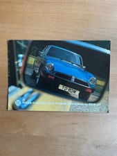 MGB GT Rubber Bumper UK Sales