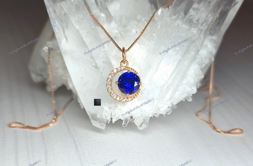 3ct natural round blue - 3ct,