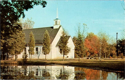 Whiting postcard chapel at - whiting,