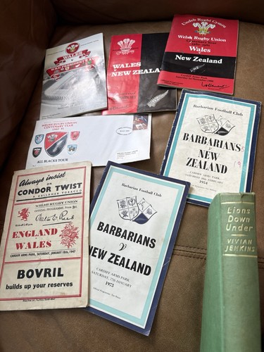 Rugby programmes memorabilia - rugby,