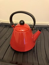 Vintage Le Creuset Red Stove Top Kettle