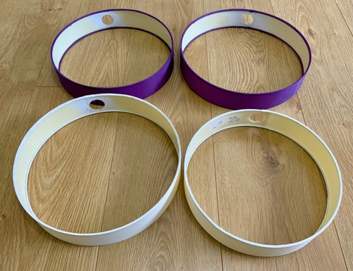 Aubergine and cream ring - cream, 4