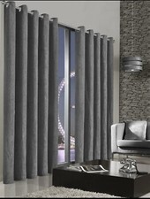 Teddy Fleece Curtains Eyelet