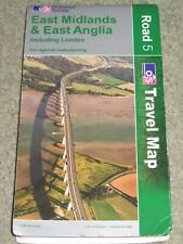 OS Ordnance Survey Road Map 5: East Midlands & East Anglia - 1:250,000 - 2003