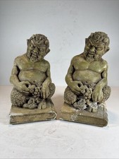 Concrete pan bookends greek - bookends,