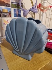 Blue Seashell Vase