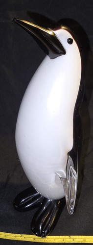Large murano glass penguin - large,